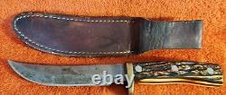 Vintage Schrade Walden, Uncle Henry, 165 UH, # 16895, Hunting Knife With Sheath
