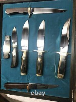 Vintage Smith & Wesson Blackie Collins Original 7 Piece Knife Collection