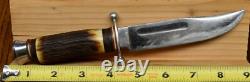 Vintage Solingen Cutlery B Svoboda Hunter Knife Solingen Germany Stag Handle