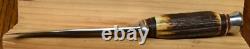 Vintage Solingen Cutlery B Svoboda Hunter Knife Solingen Germany Stag Handle