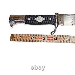 Vintage Solingen German Fixed Blade Bowie Knife Bundled Handmade Leather Sheath