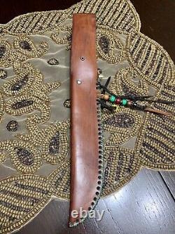 Vintage Solingen Germany Fixed Blade Stag Handle Hunting Knife. GC Co