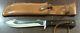 Vintage Solingen Germany Hunting Bowie Knife & Sheath DELIGHTS BUMIN AROUND