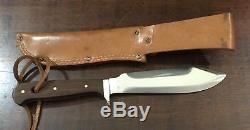 Vintage Solingen Germany Hunting Bowie Knife & Sheath DELIGHTS BUMIN AROUND