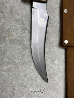 Vintage Solingen Olsen CO. 2700 Fixed 5 Blade Knife Original Buffalo skinner