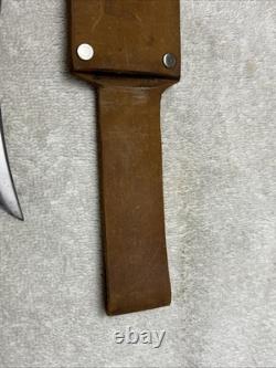 Vintage Solingen Olsen CO. 2700 Fixed 5 Blade Knife Original Buffalo skinner
