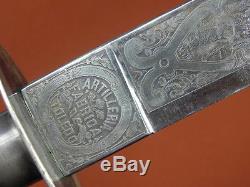 Vintage Spanish Spain Large Hunting Knife & Sheath