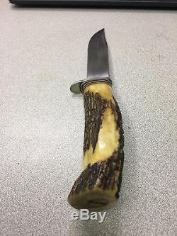 Vintage Stag Harry Morseth Hunting Knife