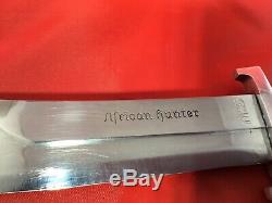 Vintage Stag Solingen Germany African Hunter Rhino Hunting Bowie Knife -hoffritz