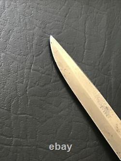 Vintage Sweden Knife P Holmberg Eskilstuna Hunting Knife with Leather Sheath