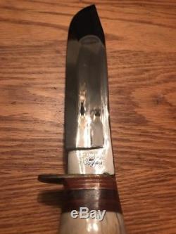 Vintage T. Wright & Daughter Sheffield England Bowie Survival Hunting Knife