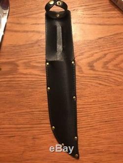 Vintage T. Wright & Daughter Sheffield England Bowie Survival Hunting Knife