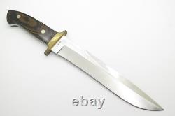 Vintage Tak Fukuta Bullet Inlay Custom Seki Japan Fixed Bowie Hunting Knife