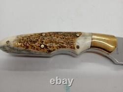 Vintage Taylor Elk Horn fixed blade knife