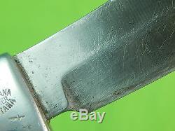 Vintage US Custom Hand Made Early RUANA Knife Marked Hunting Fighting Knife