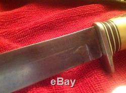 Vintage US Custom Hand Made MORSETH Hunting Knife with Sheath