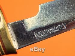 Vintage US Custom Hand Made RANDALL 4 5 Hunting Knife with Sheath Stone Case
