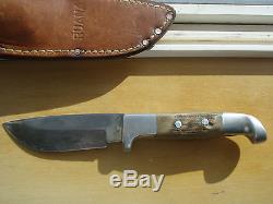 Vintage US Custom Hand Made RUANA Bonner Montana Hunting Skinner Knife