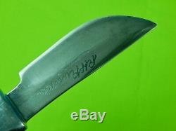 Vintage US Custom Made Rudy RUANA Model 13A Signed Blade Small Hunting Knife