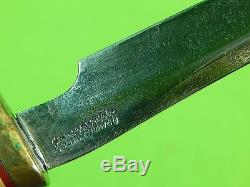 Vintage US USA RANDALL MADE Orlando Florida Hunting Knife & HEISER Sheath Stone