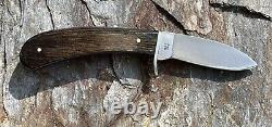 Vintage USA CASE XX LI'L DEVIL Fixed Stainless Blade Knife & Sheath Wood Handle