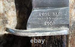 Vintage USA CASE XX LI'L DEVIL Fixed Stainless Blade Knife & Sheath Wood Handle