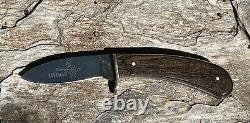 Vintage USA CASE XX LI'L DEVIL Fixed Stainless Blade Knife & Sheath Wood Handle