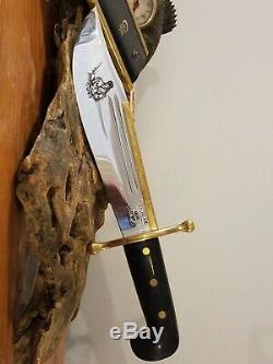 Vintage USA Case XX 1836 Davy Crockett Bowie Fixed Blade Hunting Knife