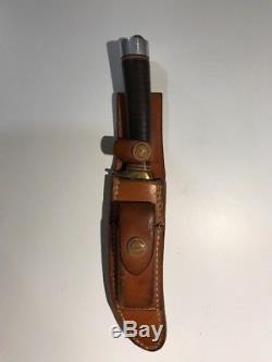 Vintage USA Custom Hand Made, Randall Hunting Knife & Model A Sheath with stone