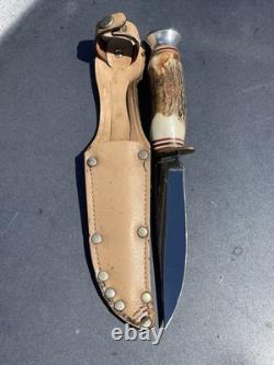 Vintage Ultra Rare Schneidteufel Rostfrei Germany Fixed Blade Hunting Knife Nice