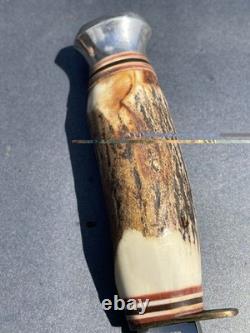 Vintage Ultra Rare Schneidteufel Rostfrei Germany Fixed Blade Hunting Knife Nice