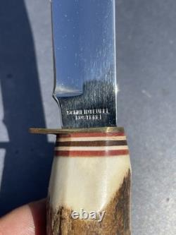 Vintage Ultra Rare Schneidteufel Rostfrei Germany Fixed Blade Hunting Knife Nice
