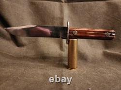 Vintage Unmarked Fixed Blade Hunting Knife
