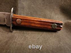 Vintage Unmarked Fixed Blade Hunting Knife