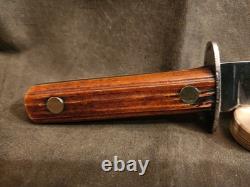 Vintage Unmarked Fixed Blade Hunting Knife