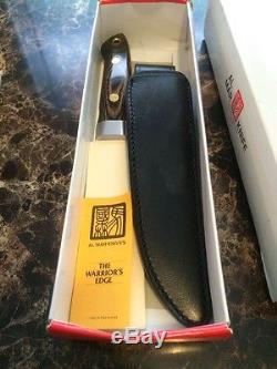 Vintage Unused AL MAR THE WARRIOR'S EDGE Hunting/Skinner Knife. /sheath/Box