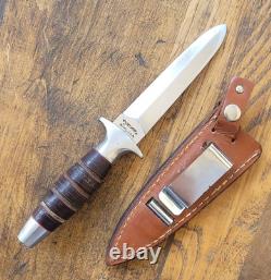 Vintage VALOR Miami USA No. 407 Fixed Blade Knife Boot Dagger Made In Japan EC