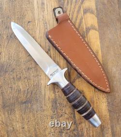 Vintage VALOR Miami USA No. 407 Fixed Blade Knife Boot Dagger Made In Japan EC