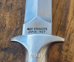 Vintage VALOR Miami USA No. 407 Fixed Blade Knife Boot Dagger Made In Japan EC