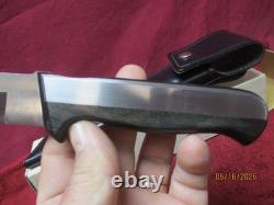 Vintage Vernco Black Angus Hi-CU Fixed Blade Hunting Knife, WithSheath in Box