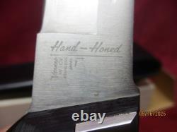 Vintage Vernco Black Angus Hi-CU Fixed Blade Hunting Knife, WithSheath in Box