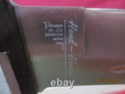 Vintage Vernco Black Angus Hi-CU Fixed Blade Hunting Knife, WithSheath in Box