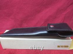 Vintage Vernco Black Angus Hi-CU Fixed Blade Hunting Knife, WithSheath in Box