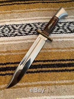 Vintage Vietnam Era Western W46-8 Hunting Survival Bowie Knife With Sheath