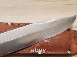 Vintage Voos Schlieper THE ORIGINAL BOWIE KNIFE 12 Faux Stag Bone Fixed