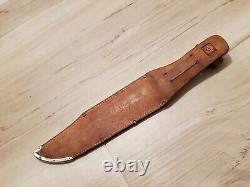 Vintage Voos Schlieper THE ORIGINAL BOWIE KNIFE 12 Faux Stag Bone Fixed