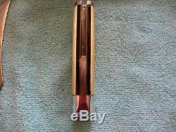 Vintage WESTERN Pearl Fixed Blade Hunting Knife & Axe Hatchet Combo Set w Sheath