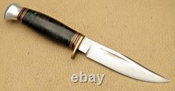 Vintage WOSTENHOLM Sheffield Leather Handle NIMROD Hunting Knife with Sheath