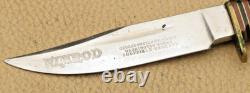 Vintage WOSTENHOLM Sheffield Leather Handle NIMROD Hunting Knife with Sheath