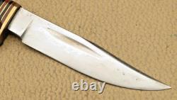 Vintage WOSTENHOLM Sheffield Leather Handle NIMROD Hunting Knife with Sheath